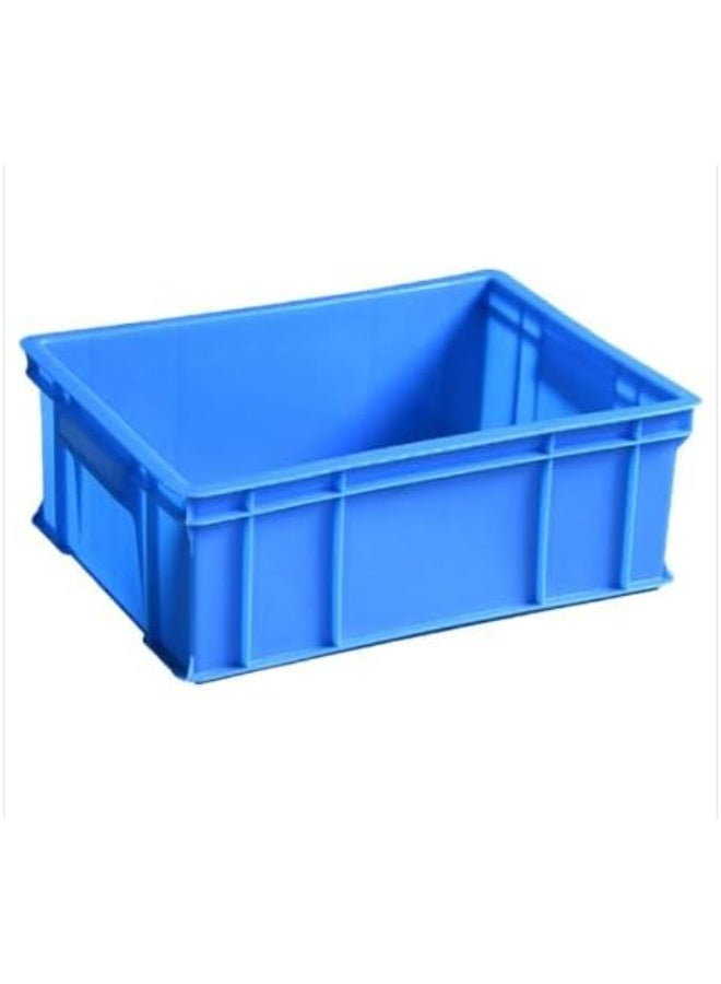 Multi-purpose plastic storage boxes 48*38*18H (blue) rectangular, single piece - Image 2
